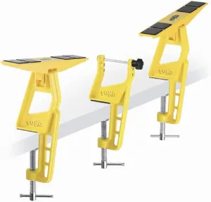 TOKO Nordic Cross Country Ski Vise Grip for Tuning and Waxing - Secure No Slip Grip with Adjustable Center - 3 Piece Set