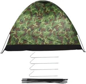 Topyond 3-4 Person Camping Tent, Waterproof Pop up Tents for Camping, Outdoor Camouflage UV Protection Folding Backpacking Tent for Backpacking, Hiking, or Beaches