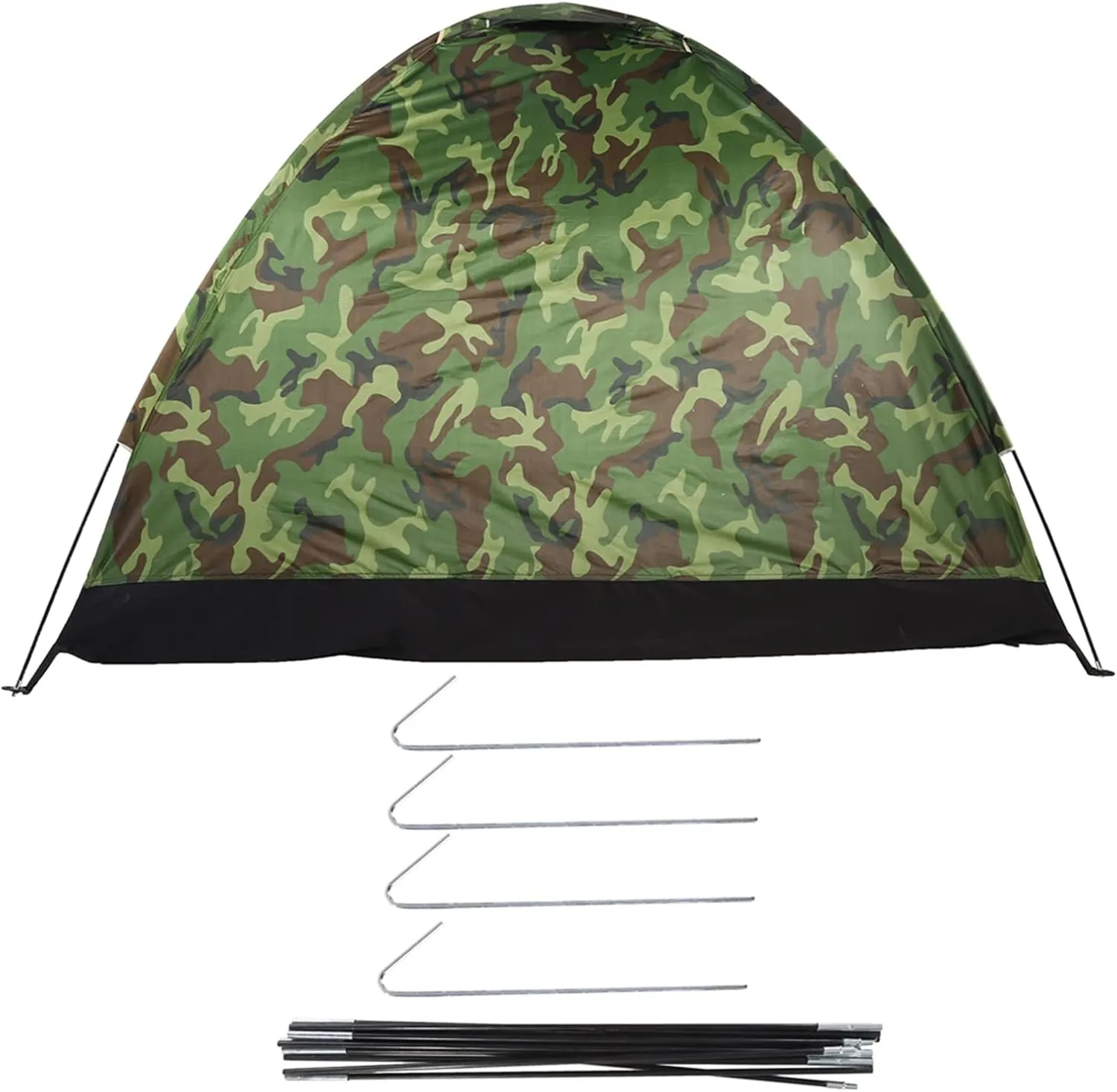 Topyond 3-4 Person Camping Tent, Waterproof Pop up Tents for Camping, Outdoor Camouflage UV Protection Folding Backpacking Tent for Backpacking, Hiking, or Beaches