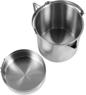 Totority 1 Set Camping Pot Lightweight Hiking Cookware Portable Outdoor Cookware Handle for Fishing Picnic Bbq