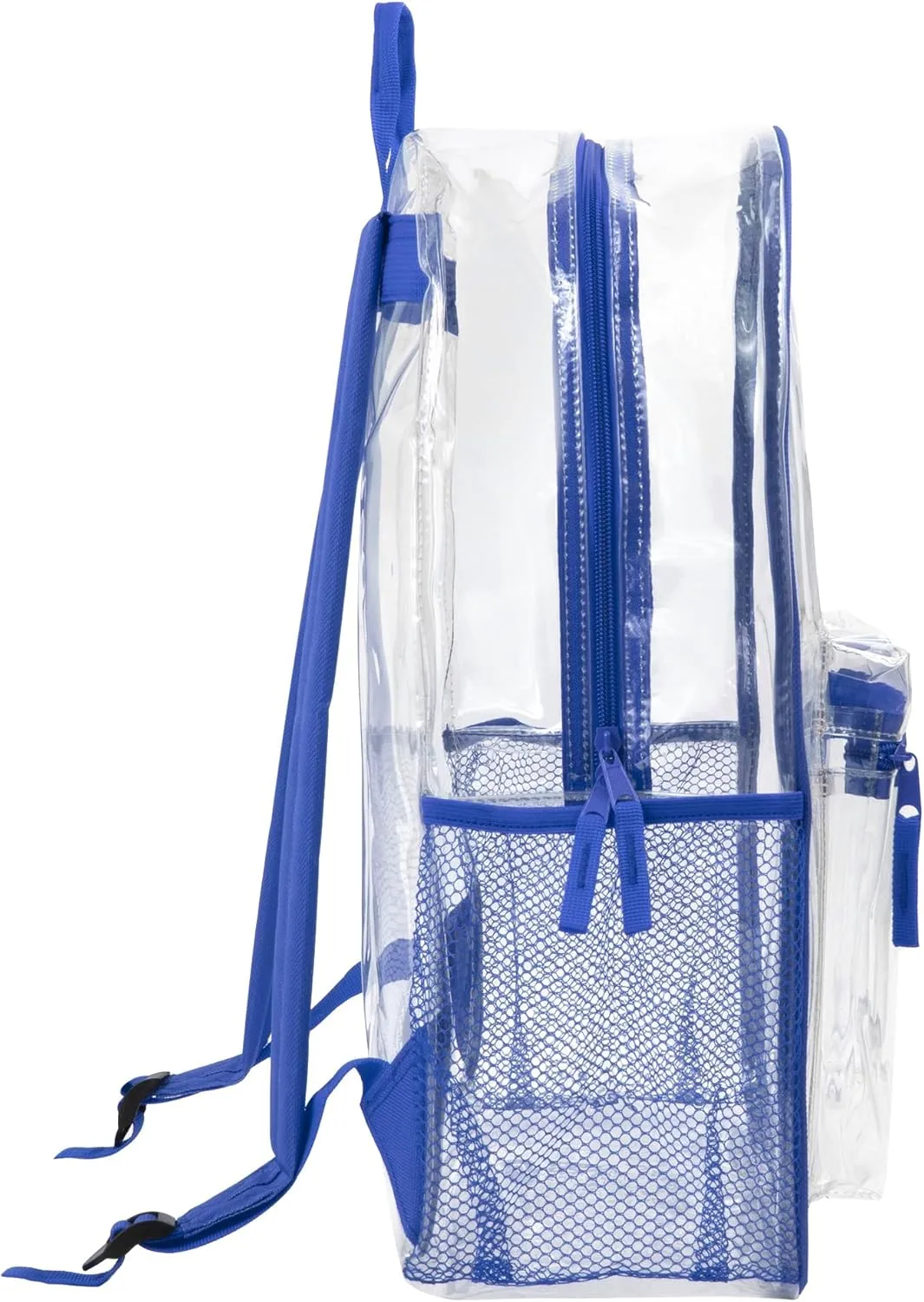 Trail maker Clear Backpack Heavy Duty with Padded Straps, Side Pockets for Kids, Boys, Girls, School, Stadium Approved Events