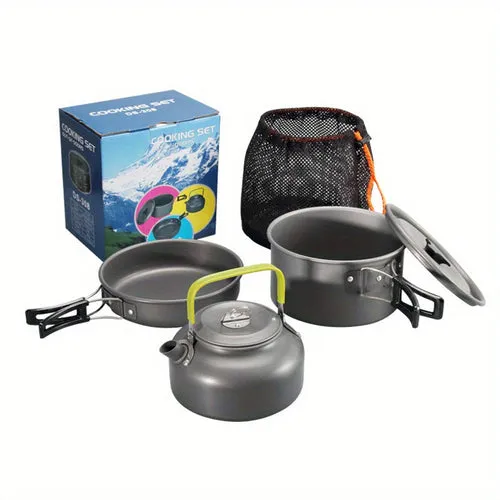 TrailHeat™ 3-Piece Ultralight Aluminum Camp Cookware Set