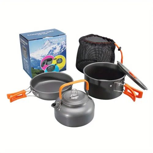 TrailHeat™ 3-Piece Ultralight Aluminum Camp Cookware Set