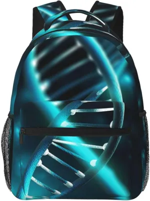 Travel Backpack for Women Men Science Gene Strand Laptop Backpack Large College Bag Waterproof Casual Daypack
