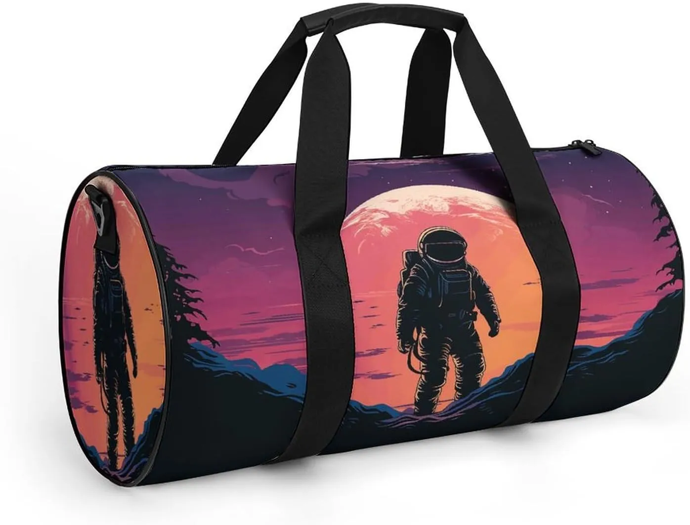 Travel Duffel Bag for Men And Women,Cool Astronaut Waterproof Sports Fitness Bag Portable Travel Duffel Bag