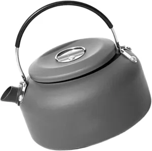 Travel Hot Water Kettle Camping Cookware Large Capacity 1.4l Portable Stovetop Kettle Outdoor Comfortable Grip