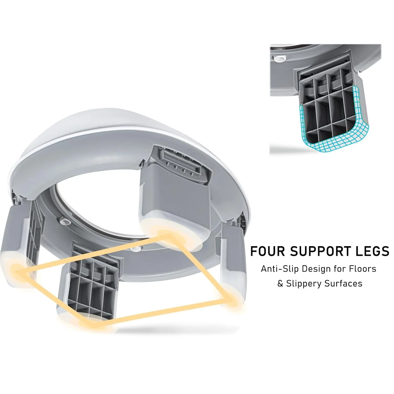 Travel Potty, 2 in 1 Stable Training Seat with liners for Toddler, Portable and Foldable Toilet with Handbag, Easy to Set Up and Clean, Apply to Car and Camping with splash guard(Gray)