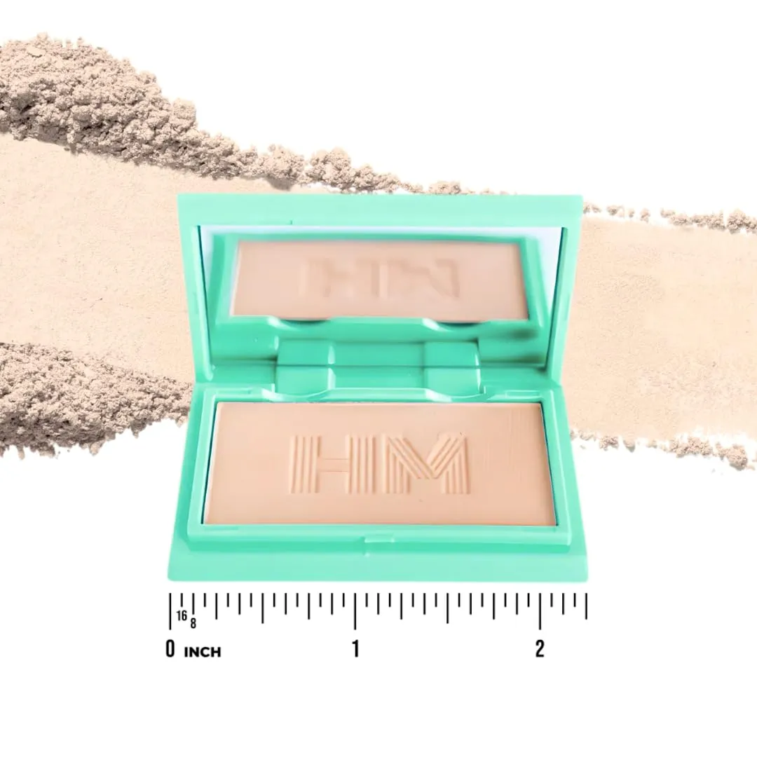 Travel Size Pressed Powder - Haute Minute Makeup Complexion Perfection Mini Powder - Perfect For Travel or Your Purse! (Neutral Medium)