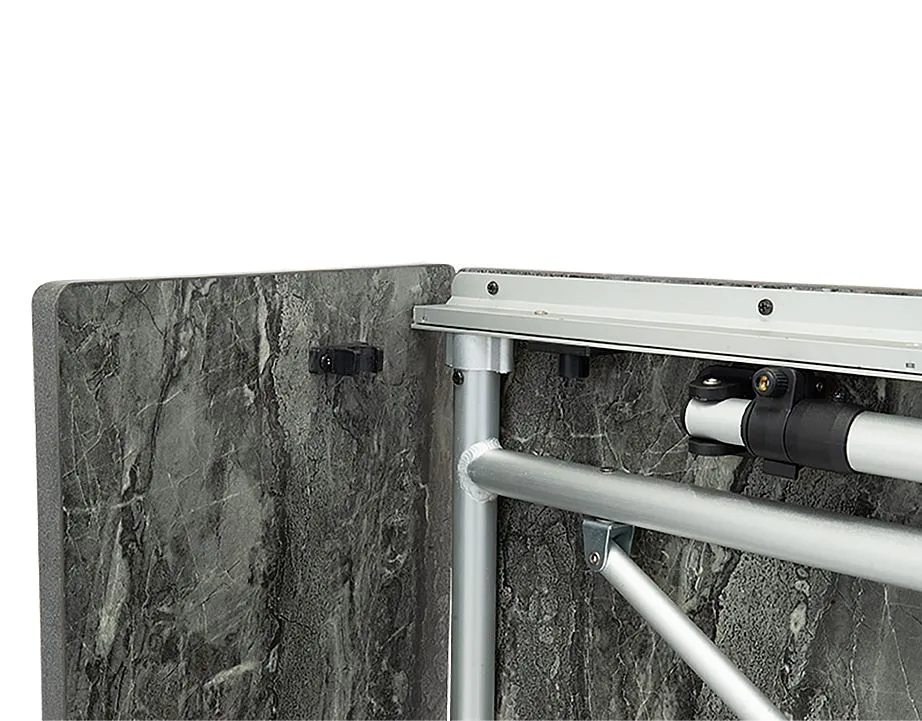 Travellife Sorrento table extendable honeycomb dark grey 180 Gris Fonce