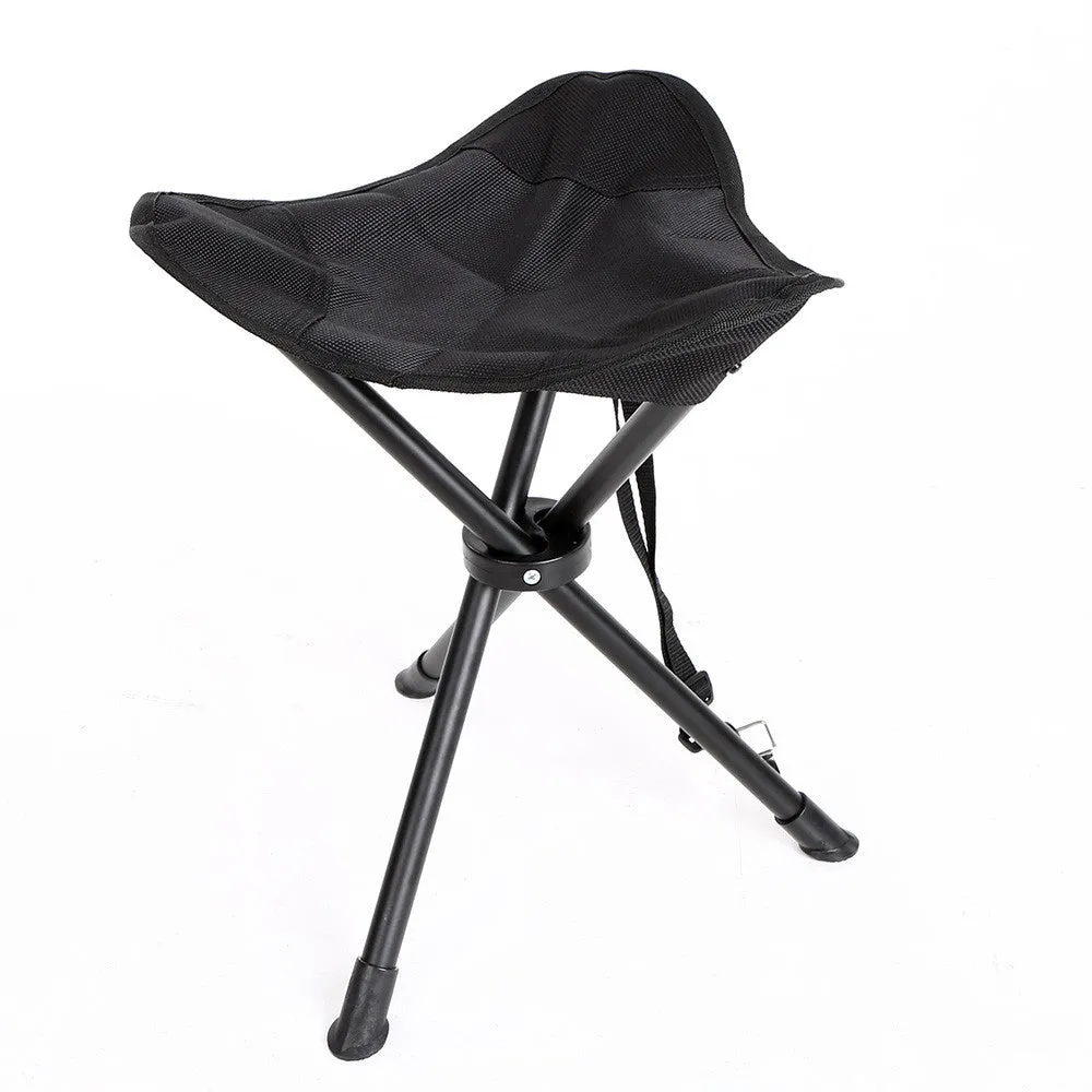 Tripod Camping Affordable luxury Chair Traveling Fishing Chair Slacker Foldable Folding Fishing Weather-resistant Portable Rest Seat Stool