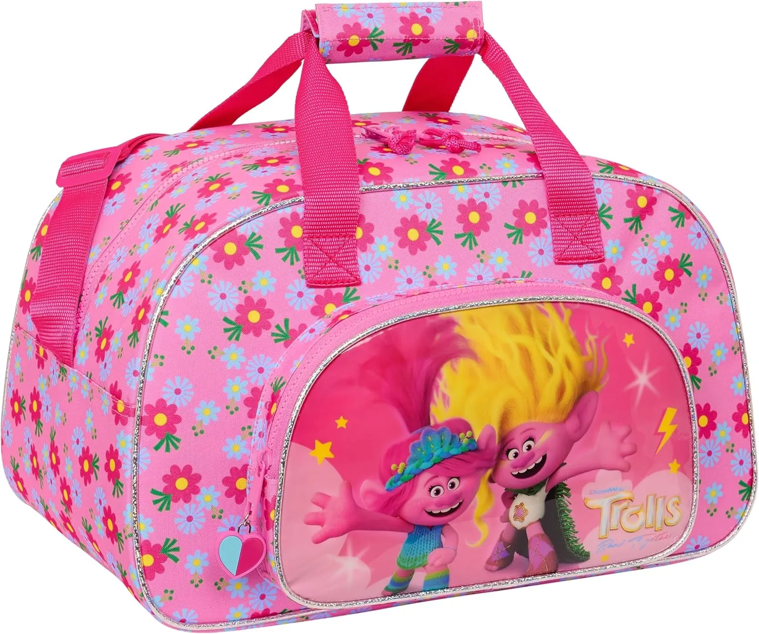 Trolls 3 Sports Bag, Backpack, Pink, Standard, 22L, 230mm x 15.75in x 9.45in, Polyester