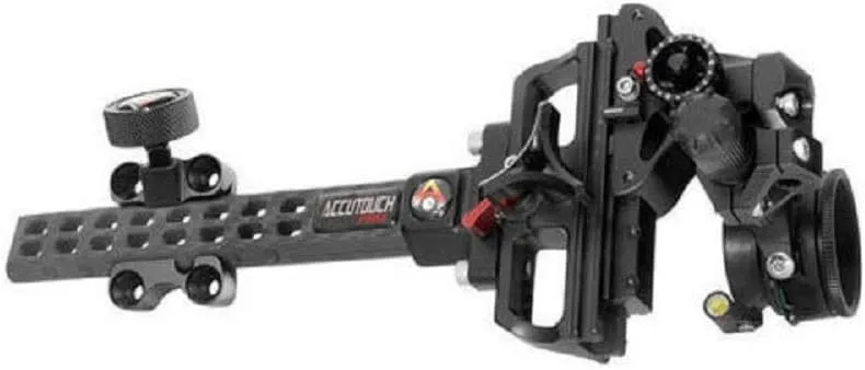 T.R.U. BALL AccuTouch Carbon Pro Slider Sight - with AV-41 Scope - Single Pin - .019 Red Fiber - Black Sight