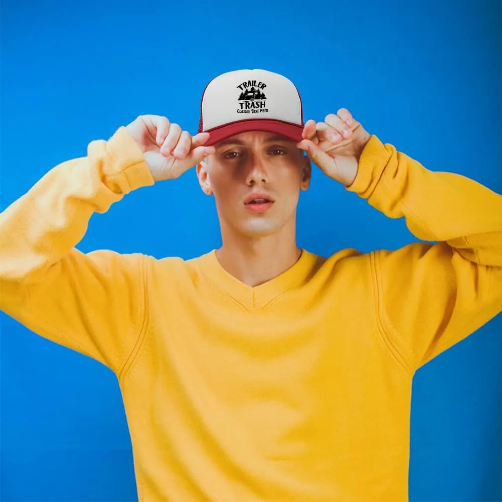 Trucker Hat Trailer Trash Living in Mobile Homes Van Trees Trash Polyester