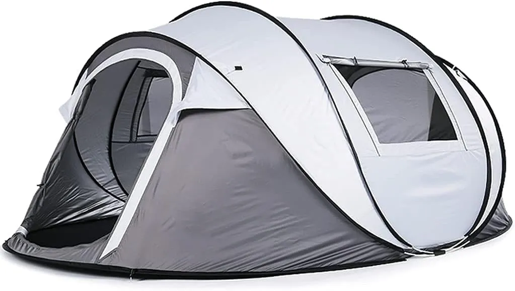 Tunnel Tents Automatic Instant Pop-Up Tents, Windproof and Lightweight Outdoor Travel Camping Tent 4-5 Persons