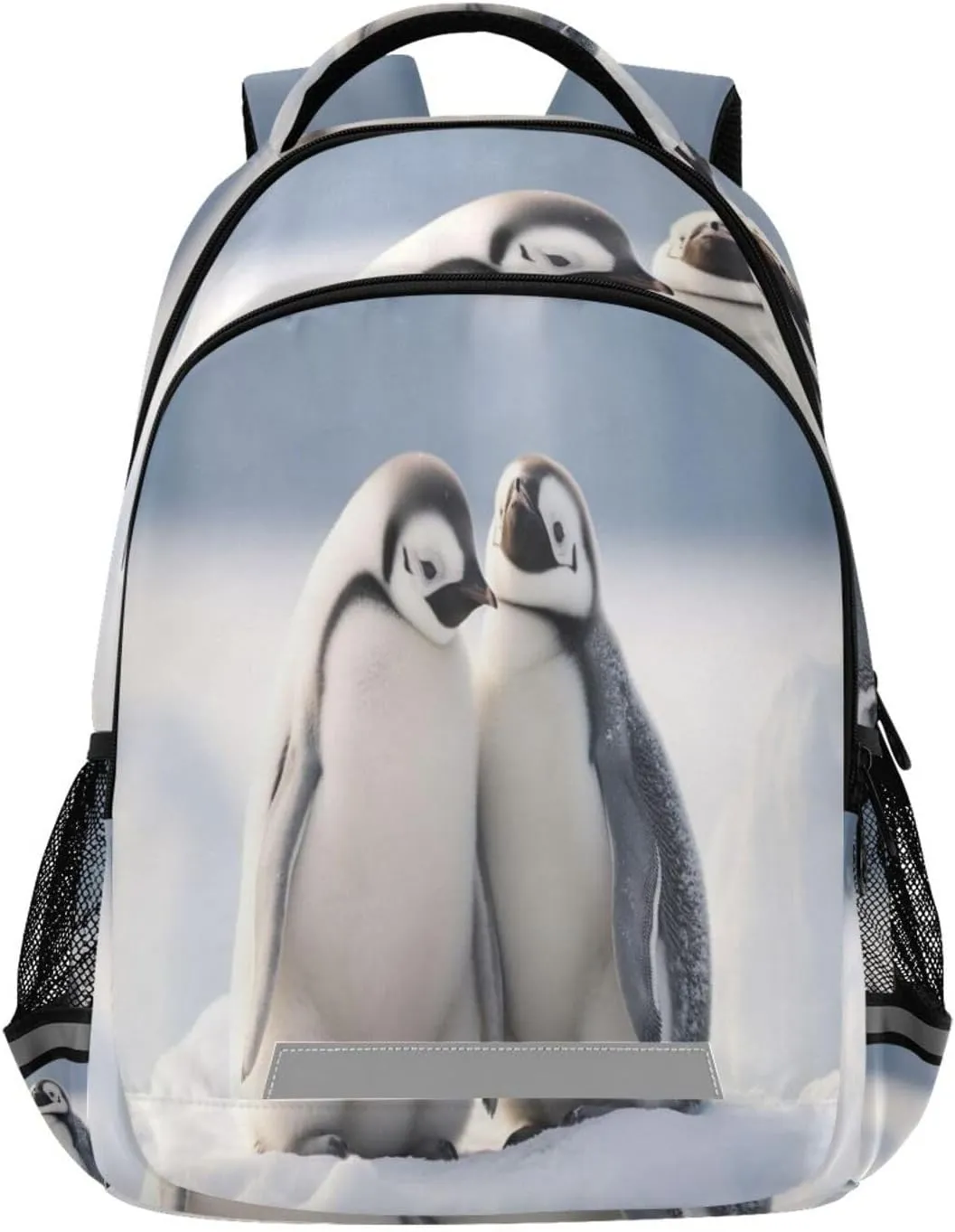 Two Penguins Design Waterproof Backpack - Casual Outdoor Sports Daypack with Ergonomic Shoulder Straps#804