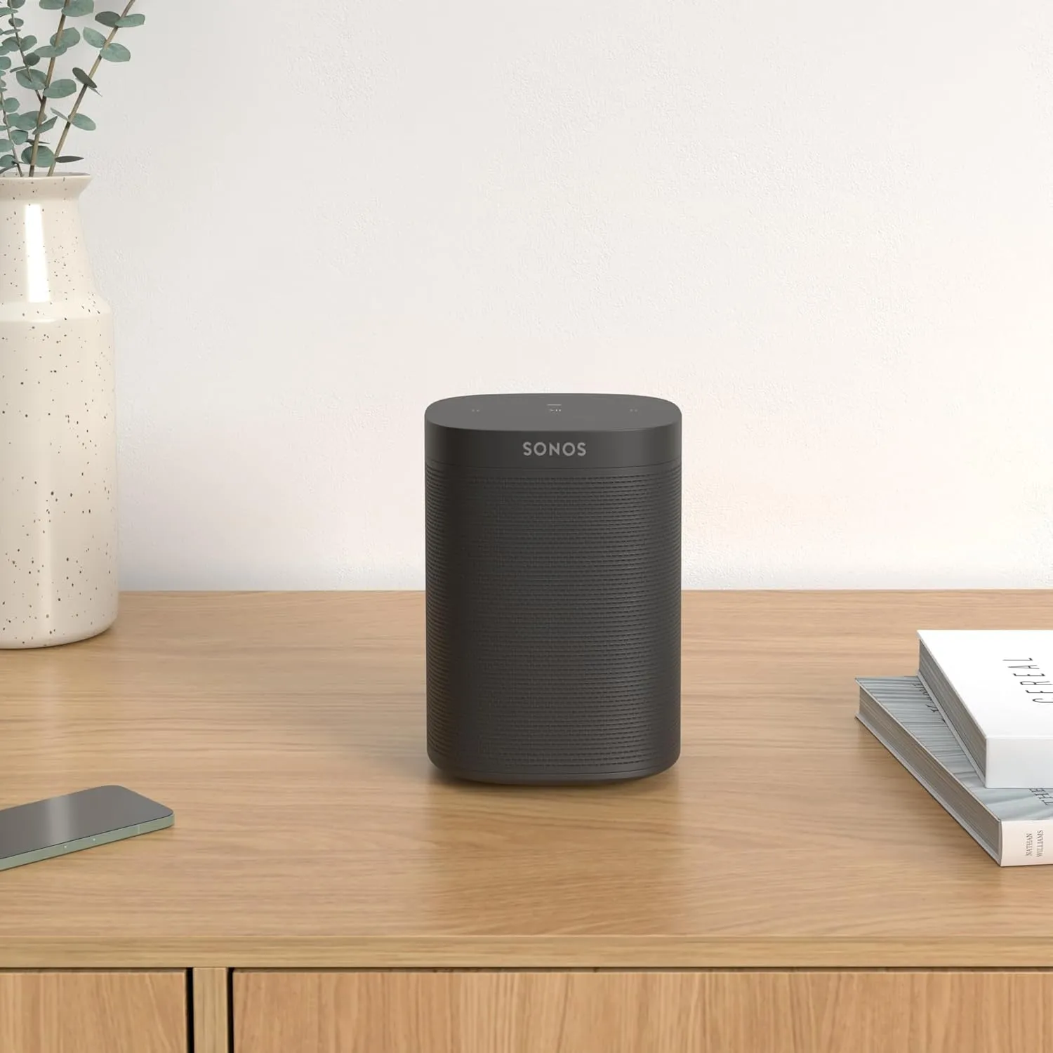 Two Room Set Sonos One SL - The Powerful Microphone-Free Speaker for Music and More - Black (Renewed)