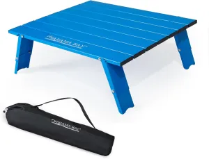 Ultralight Aluminum Mini Table, Foldable Small Beach Table with Retractable Legs, 88lbs/40kg Weight Capacity, Suitable for Picnic Camping Outdoor Hiking