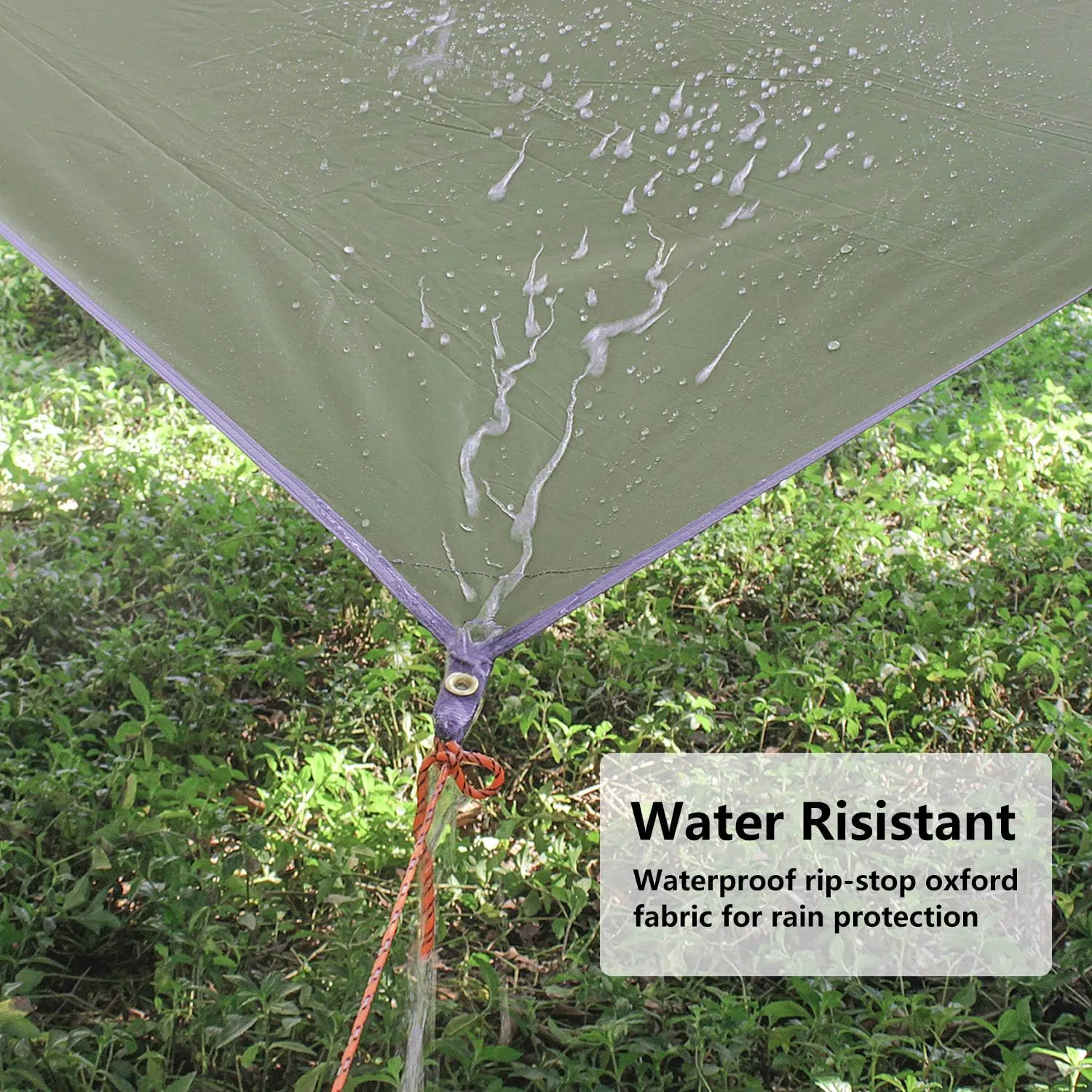 Unigear Hammock Rain Fly Waterproof Tent Tarp, UV Protection and PU 3000mm Waterproof, Lightweight for Camping, Backpacking and Outdoor Adventure