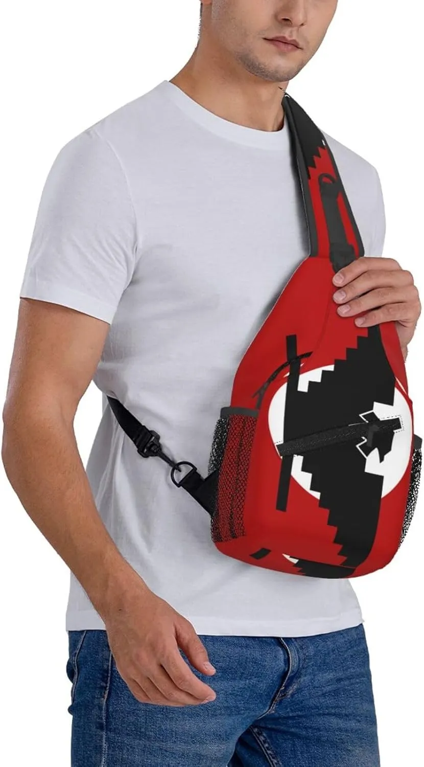 United Farm Workers Huelga Bird Crossbody Backpack Dachshunds Dog Chest Bag Lightweight One Strap Backpack Multipurpose Travel Hiking For Men Women