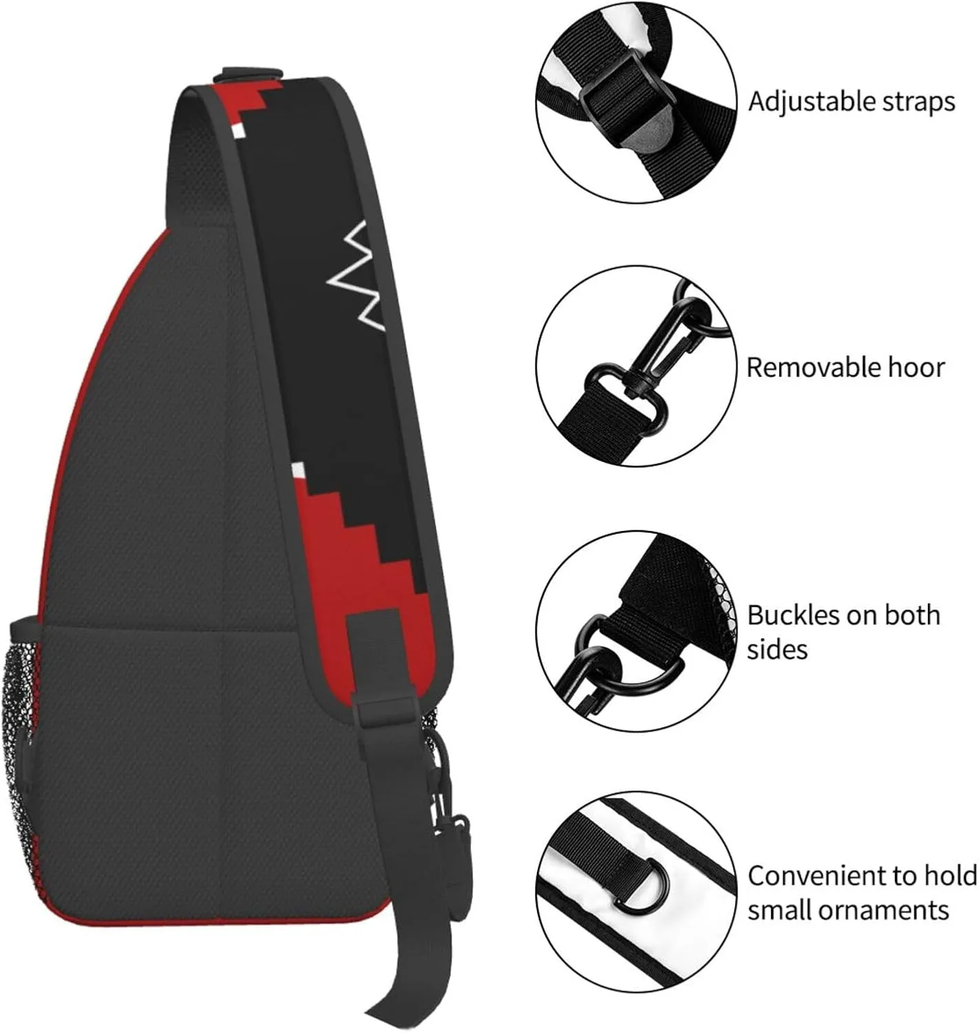 United Farm Workers Huelga Bird Crossbody Backpack Dachshunds Dog Chest Bag Lightweight One Strap Backpack Multipurpose Travel Hiking For Men Women
