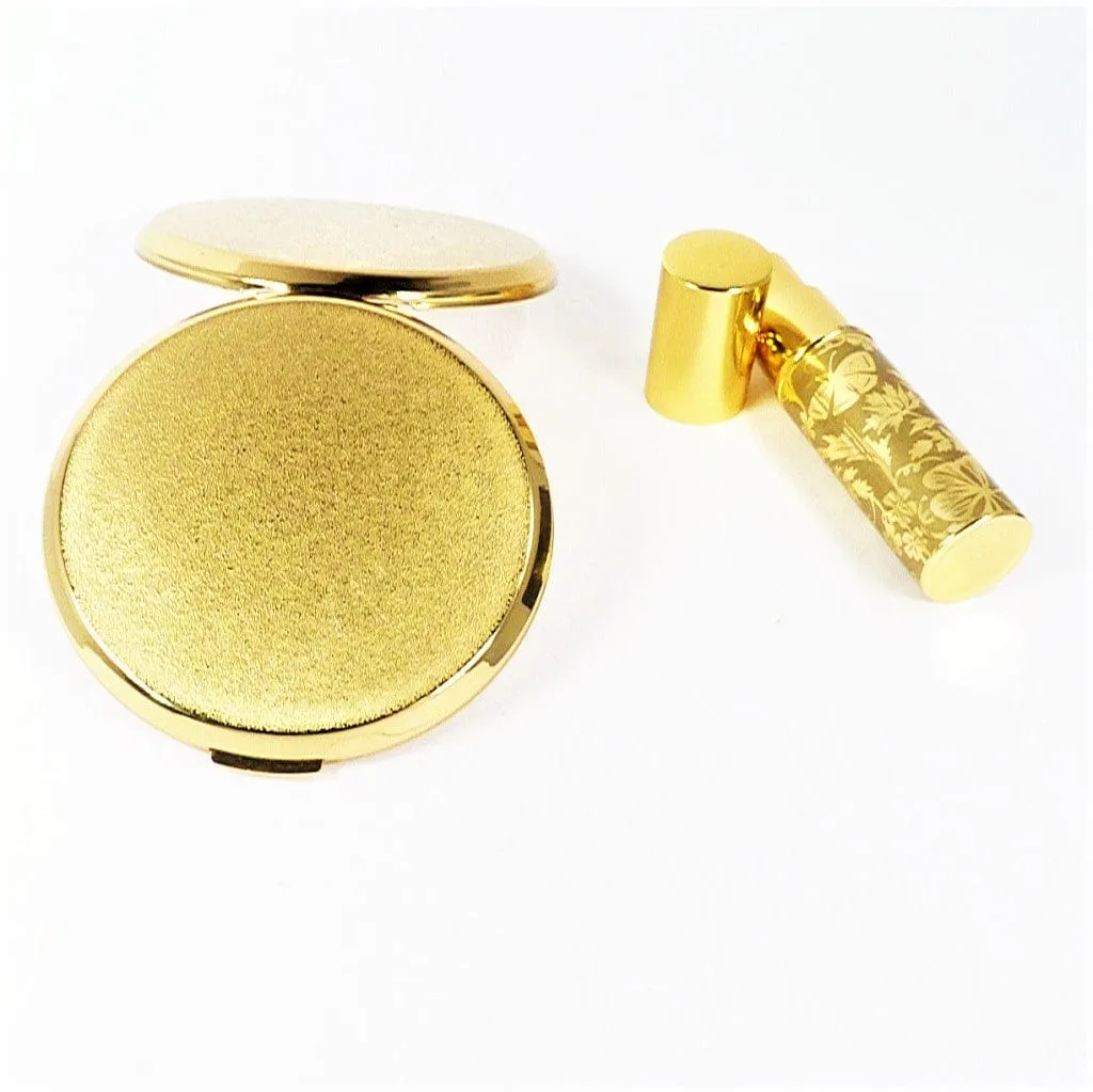 Unused 1980s Stratton Brand Matching Perfume Atomiser And Makeup Compact For Rimmel Natural Bronzer