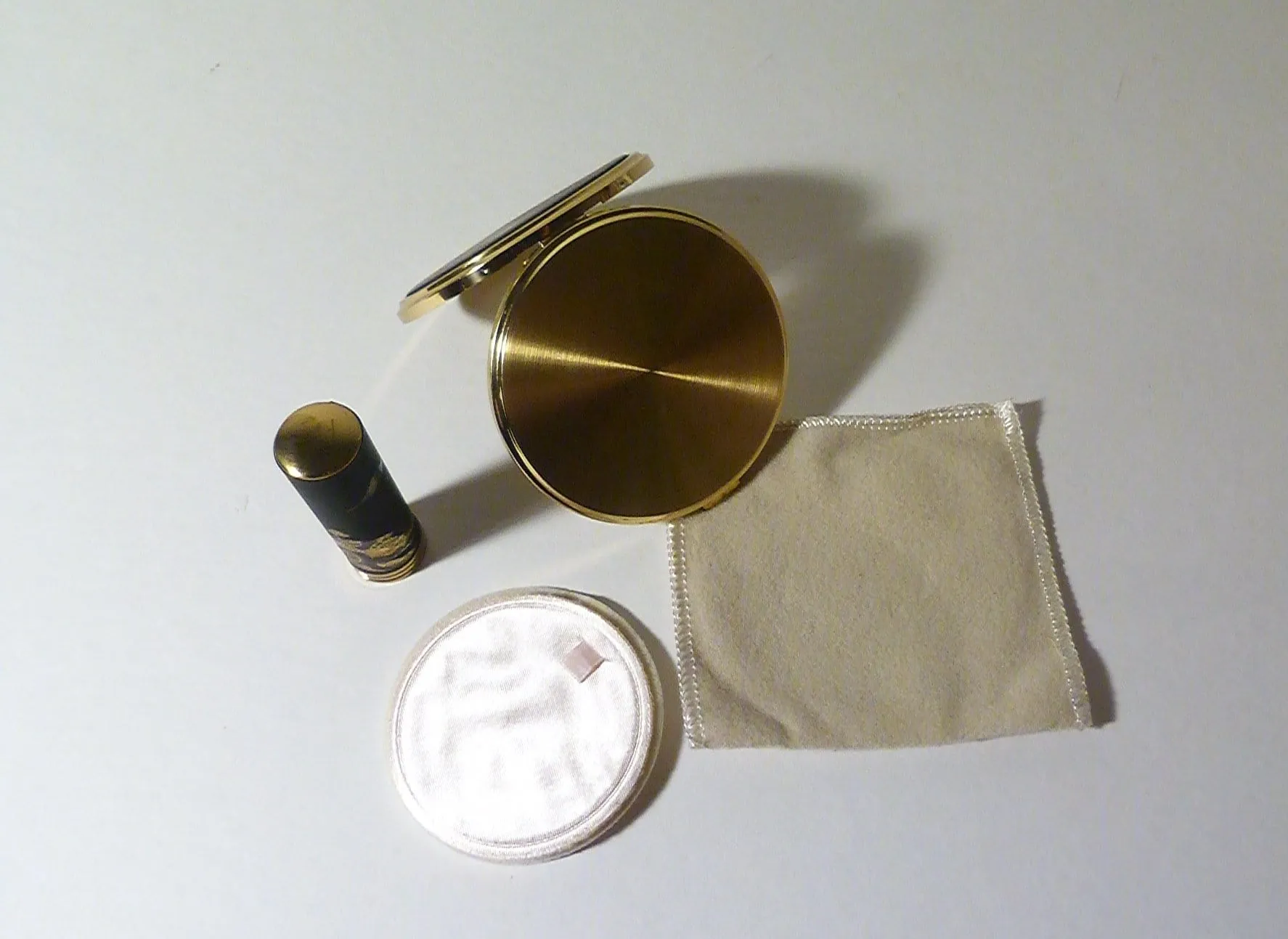 Unused Vanity Set 1950s Japanese Chokin Compact And Lipstick Set