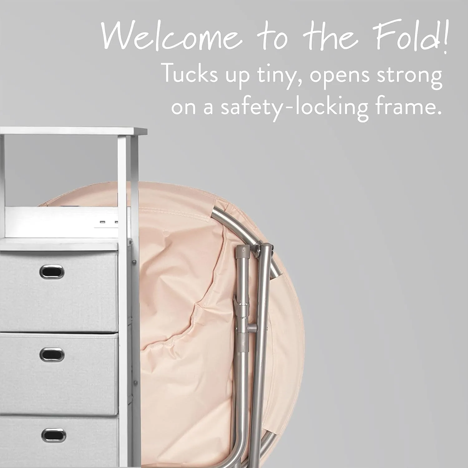Urban Lifestyle Micromink Saucer Chair, Peach