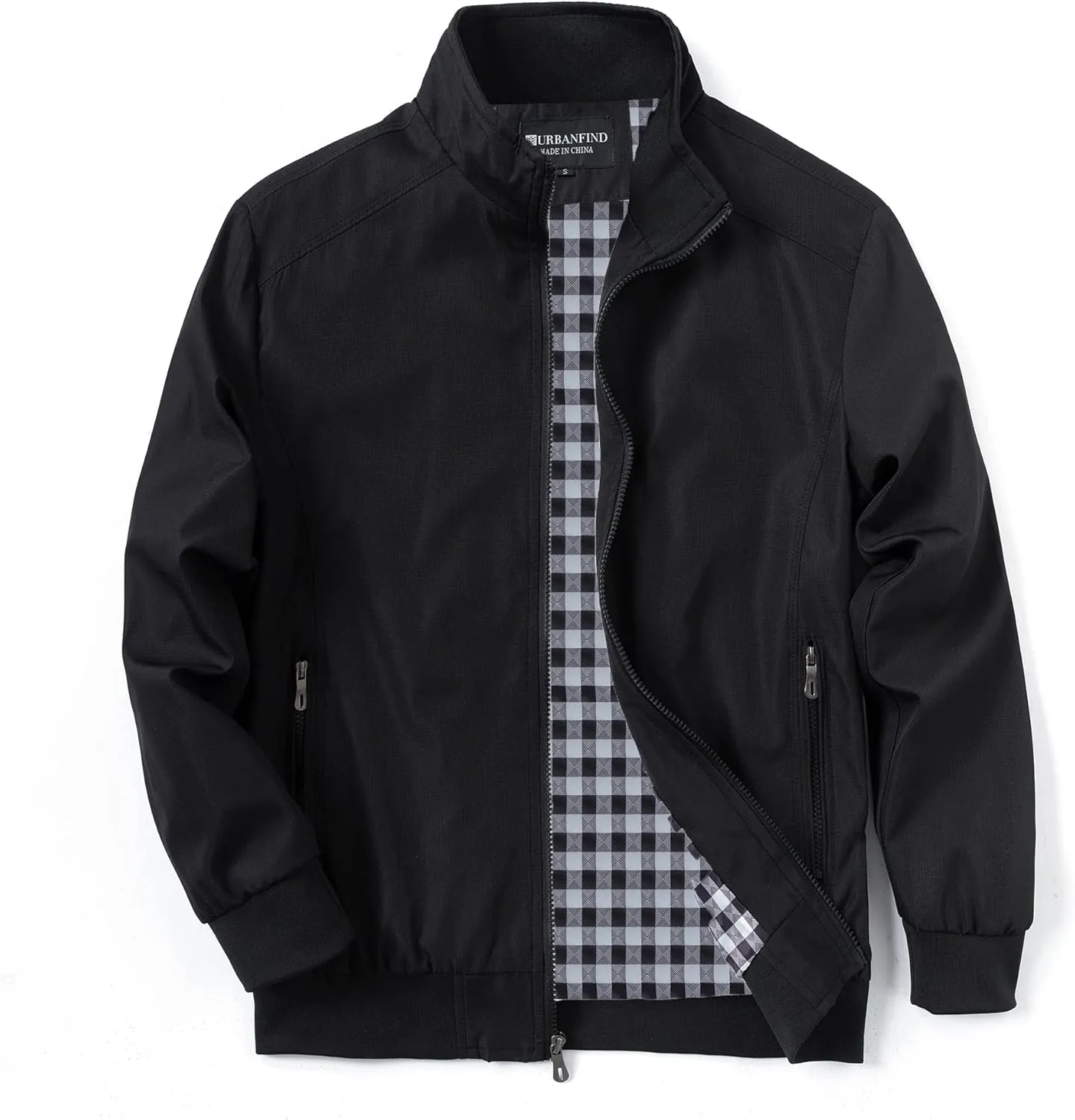 URBANFIND Men's Sports Shell Jacket Lightweight Windbreaker Outdoor Recreation Coat