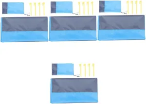 VANZACK 4pcs Oversized Picnic Blanket Lightweight Camping Mat Pool Ground Cloth