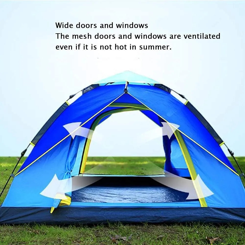 VejiA Tent Outdoor Camping Portable Waterproof Breathable Multifunction Automatic Family Tents 3-4 Person