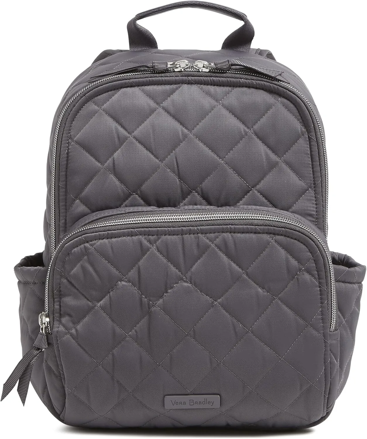 Vera Bradley Women's, Performance Twill Small Backpack, Shadow Gray, One Size