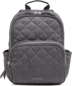 Vera Bradley Women's, Performance Twill Small Backpack, Shadow Gray, One Size