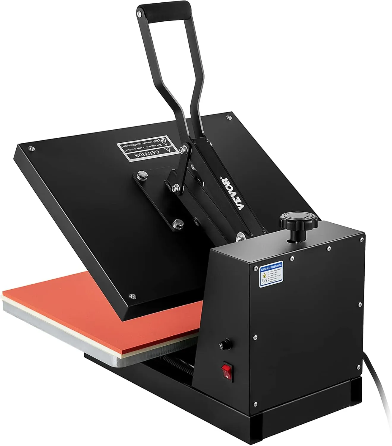VEVOR 16x20 Heat Press, 1700W High Pressure Clamshell Heat Press Machine for T Shirts, Large Professional Digital Control Heat Transfer Machine for Sublimation, Vinyl, Heat Transfer Projects