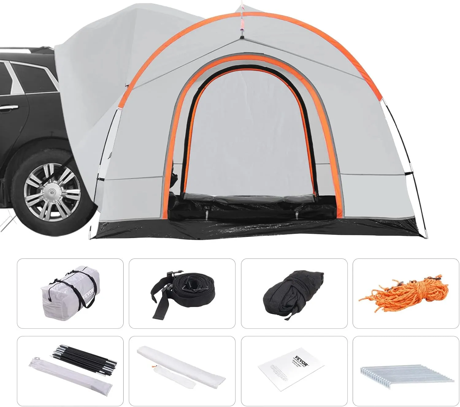 VEVOR Pickup Truck Tent/SUV Tent for Camping, Waterproof PU2000mm Sleeping Truck Bed Tent, Pickup Tent Design for 2-3 Person, SUV Tent Design for 5-8 Person