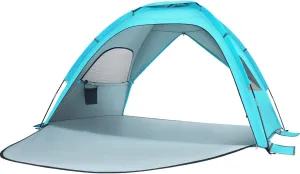 VICASKY 2198C Beach Tent Sun Shelter, Portable Sun Shelter for 2/3/4/6/8 Person with UPF 50  UV Protection Easy Setup Waterproof Beach Shade Canopy Cabana Family Outdoor Picnics, Fishing