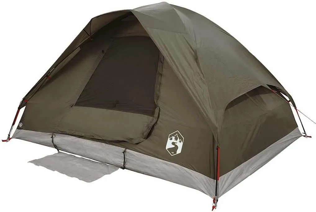vidaXL Family Tent Dome Camping Shelter Utility Tent Blackout Fabric Waterproof