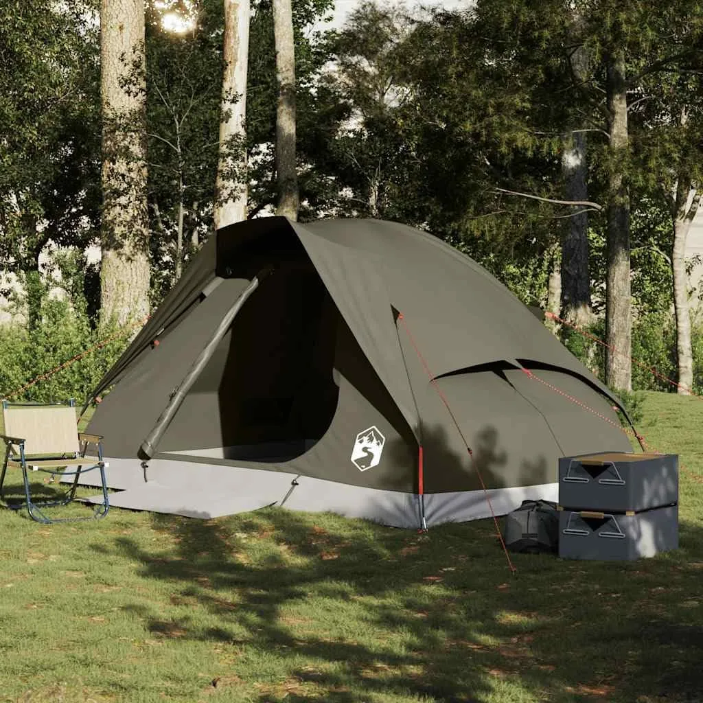 vidaXL Family Tent Dome Camping Shelter Utility Tent Blackout Fabric Waterproof