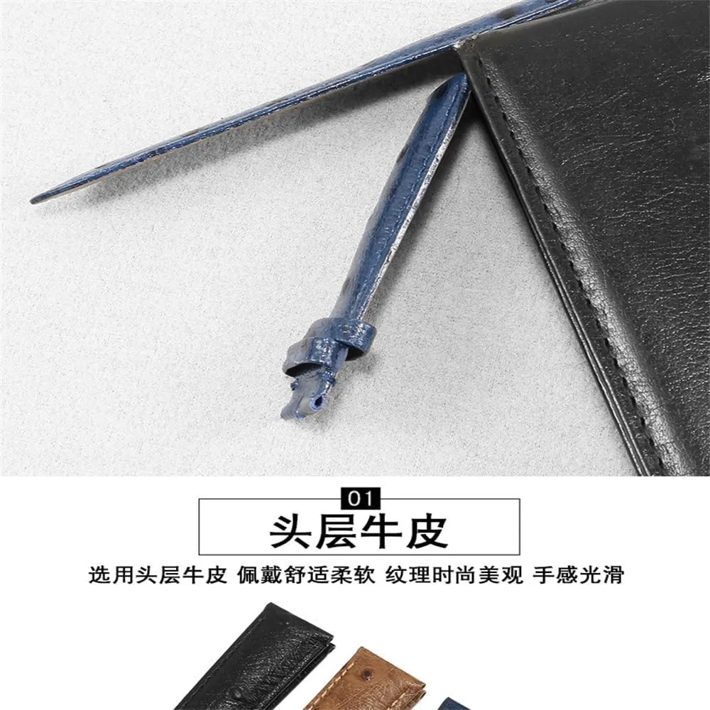 Vintage Leather Strap 18mm 20mm 22mm Strap Quick Release Strap Bracelet Watch Accessories