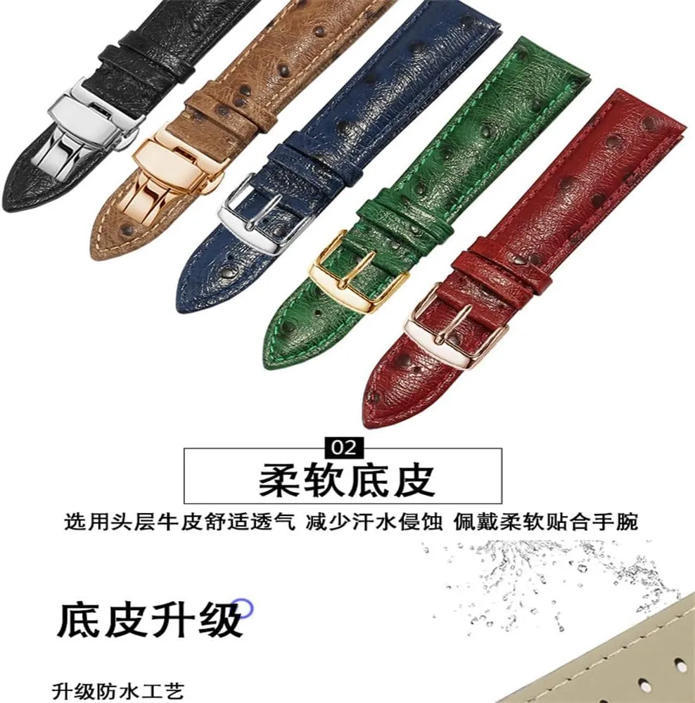 Vintage Leather Strap 18mm 20mm 22mm Strap Quick Release Strap Bracelet Watch Accessories
