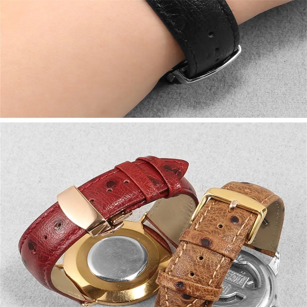 Vintage Leather Strap 18mm 20mm 22mm Strap Quick Release Strap Bracelet Watch Accessories
