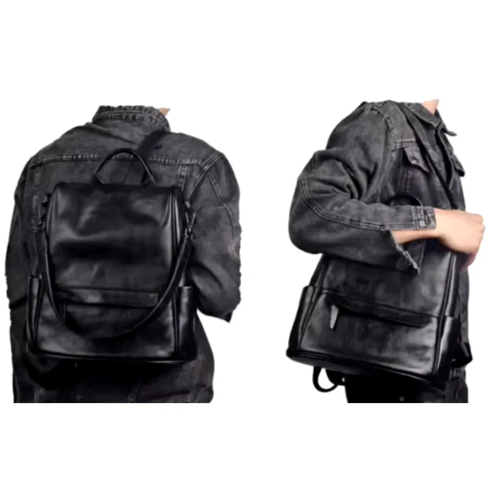 Vintage Style Anti-Theft Leather Backpack
