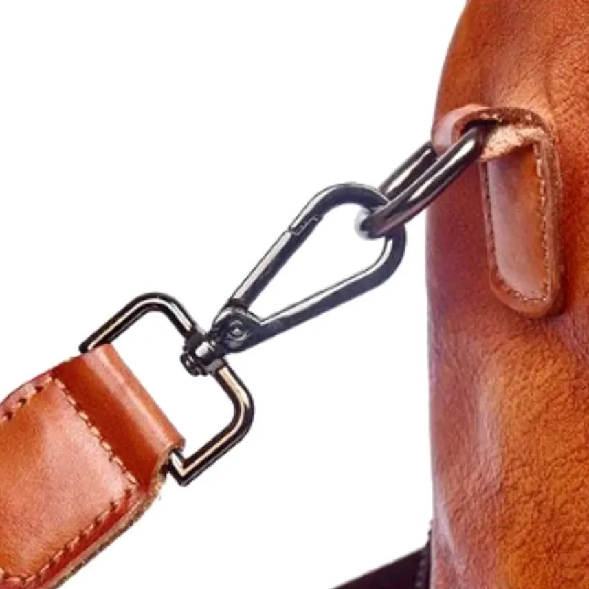 Vintage Style Anti-Theft Leather Backpack