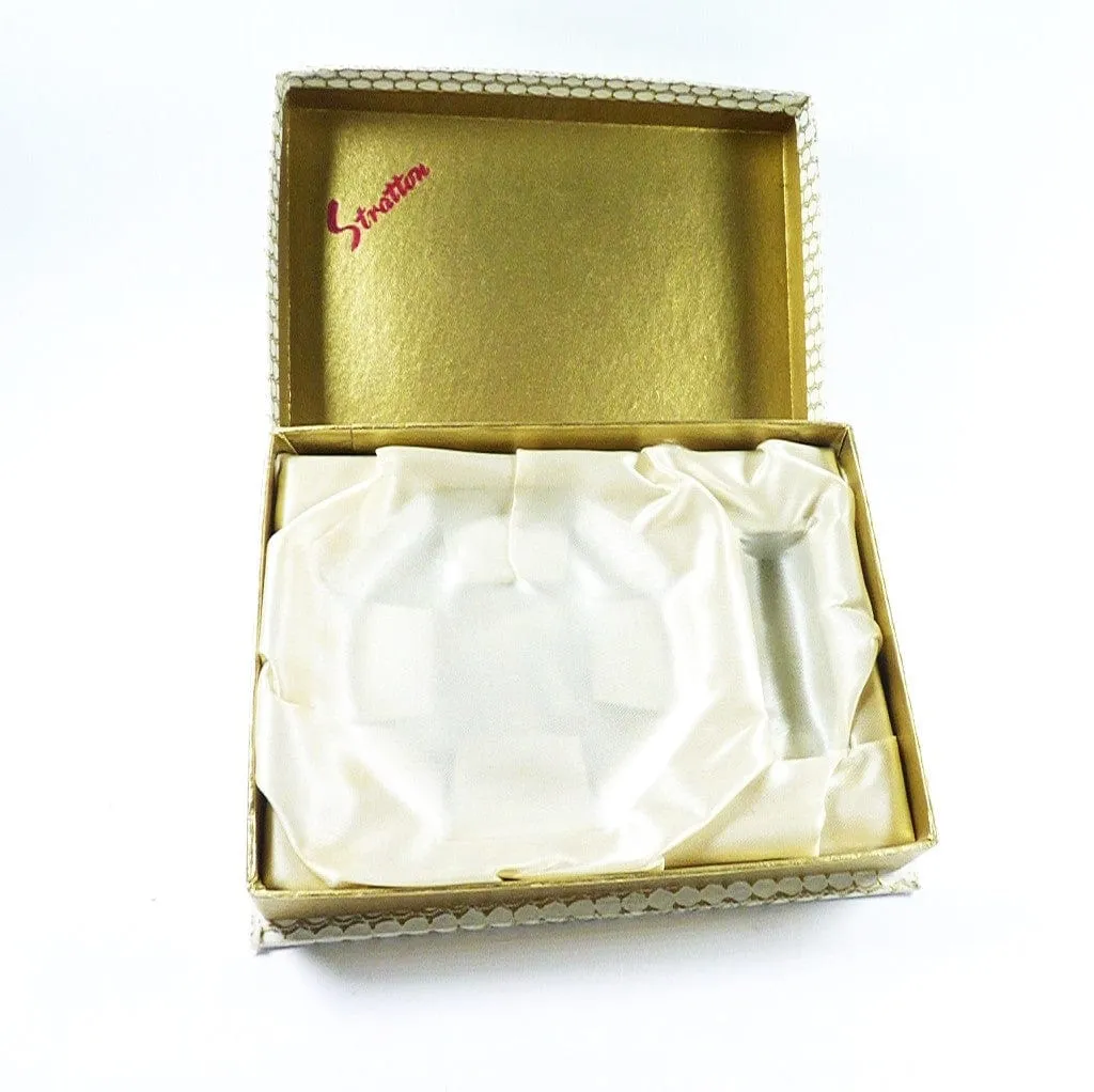 Vintage Unused Stratton Flying Ducks Compact And Lipstick Tube Set 1960s