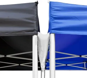 Vispronet Canopy Gutter – 15.0ft Tent Gutter for 15x15 Pop Up Tents & Canopies, 1.3lb Rain Gutter Canopy Connection, Outdoor Canopy Accessories, White Vinyl Material, Loop Fastener Included
