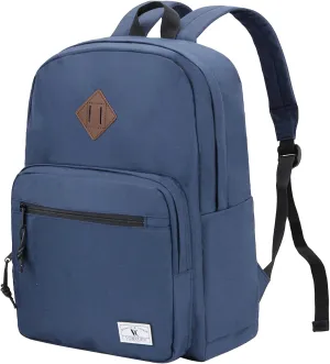 VX VONXURY School Backpack for Men Women,Lightweight Classic Basic Bookbag Simple Kids Black Backpack for College Travel