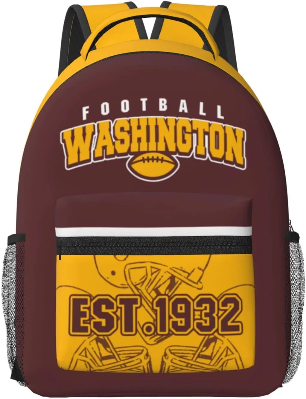 Washington Backpack for Boys and Girls, Laptop Backpack for Men and Women, Large Capacity Lightning Bookbag Waterproof Adjustable School Bags for Travel Daypack Laptop Sport Bag