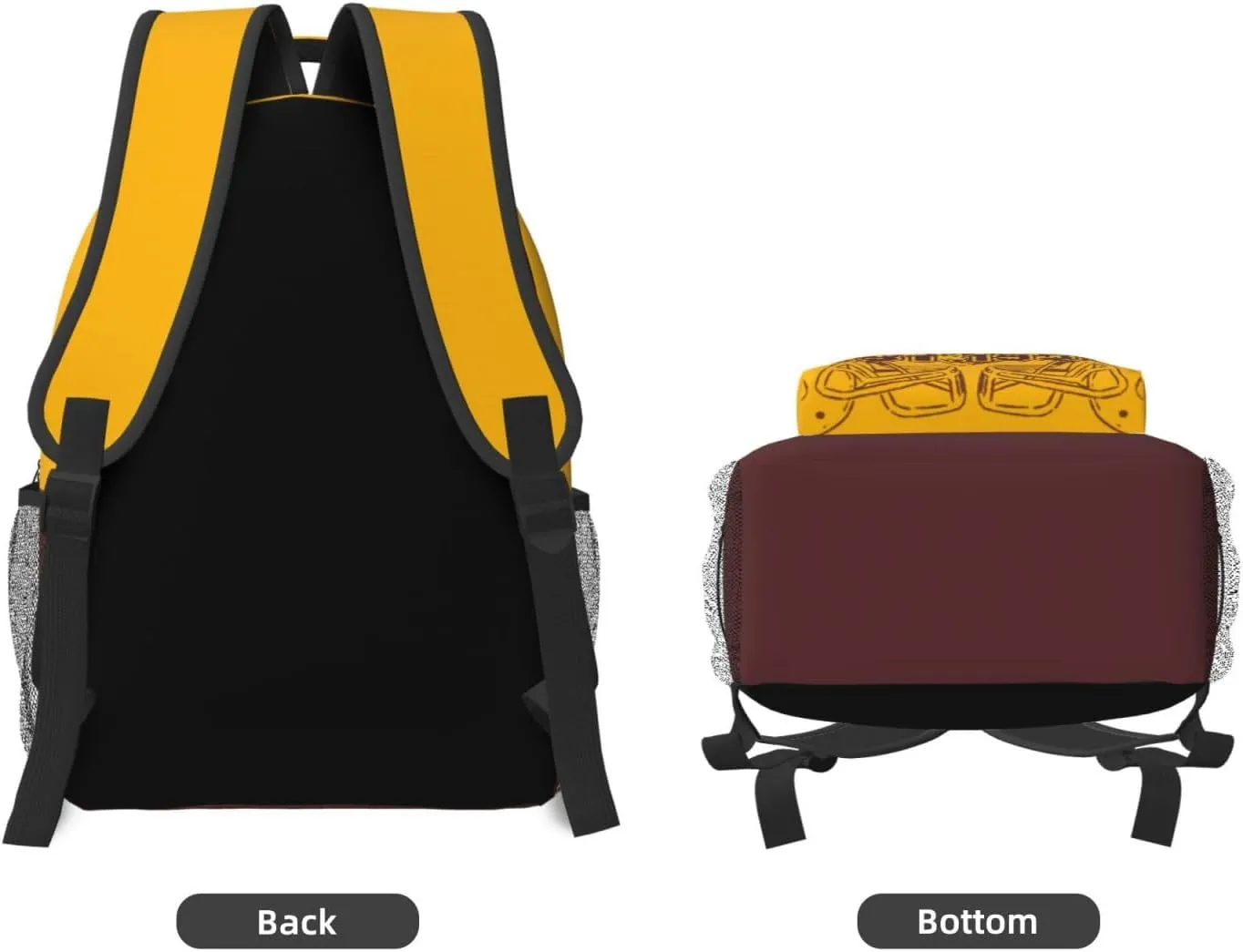 Washington Backpack for Boys and Girls, Laptop Backpack for Men and Women, Large Capacity Lightning Bookbag Waterproof Adjustable School Bags for Travel Daypack Laptop Sport Bag