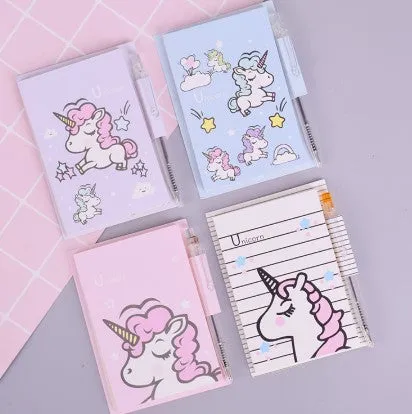 Waterproof Backpack and Unicorn Stationery Set