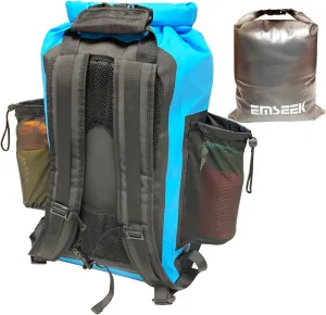Waterproof Backpack Roll Top Deck Board Dry Bag Dry Wet Separation Waterproof Container Keep Gears Dry For Kayaking Boating Rafting Sailing Fishing Traveling Camping Hiking
