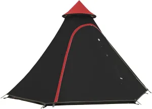 Waterproof Camping Pyramid Teepee Tent Adult Tipi Tent Waterproof Double Layers Indian Tent Yurt Tent Tower Post Bell Tent for Outdoor Family Trip
